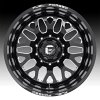 Fuel FF19D Gloss Black Milled Forged Dually Custom Truck Wheels 7